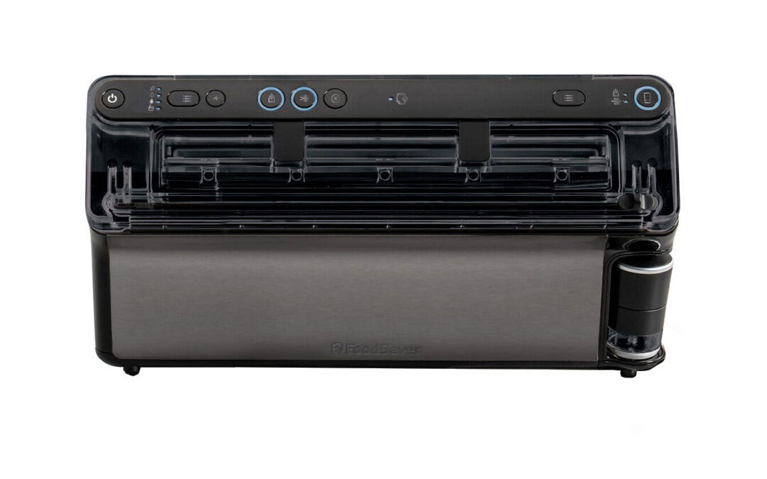 Vakuumförpackare för lufttät matförvaring, framtagen av FoodSaver.